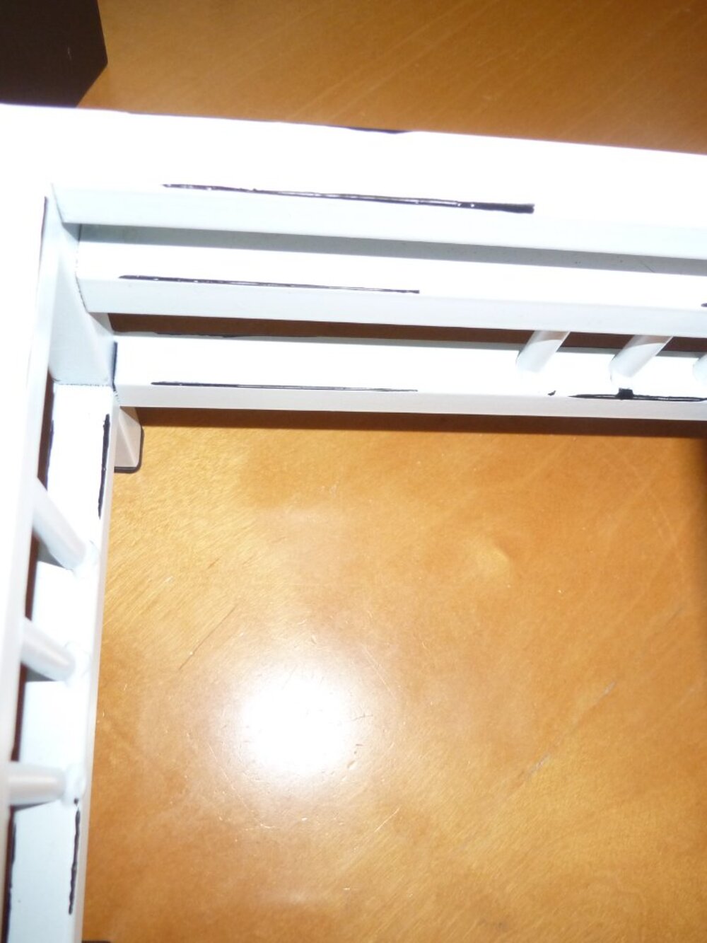 Elevated Feeding Station Small Dog/Cat Distressed Metal 2 stainless steel bowls - Picture 10 of 10